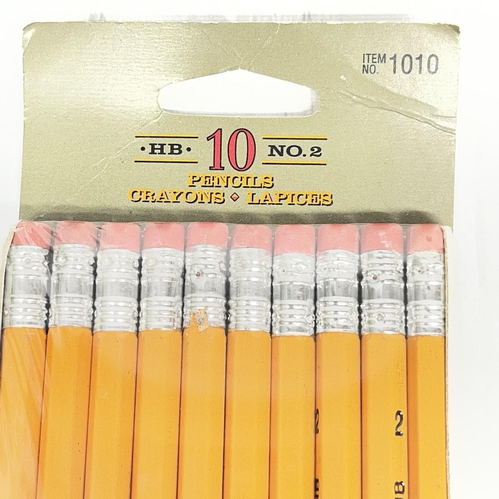 Vintage Eagle No. 2 Pencils Made In USA 10 Pack Sealed New Old Stock - Picture 2 of 5
